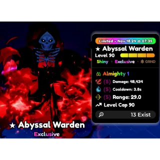 SHINY ABYSSAL WARDEN ALM SSS