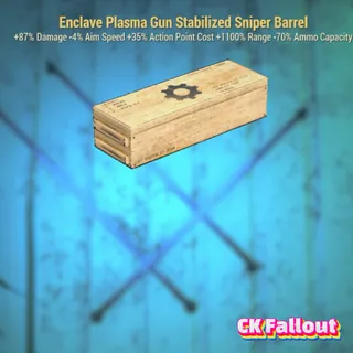 Enclave Plasma Gun Stabilized Sniper Barrel