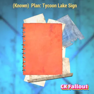 Tycoon Lake Sign