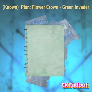 Flower Crown Green Invader