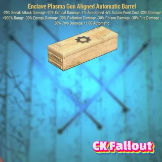 Enclave Plasma Gun Aligned Automatic Barrel