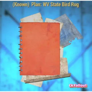 WV State Bird Rug