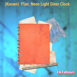 Neon Light Diner Clock
