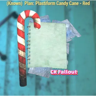 Plastiform Candy Cane Red