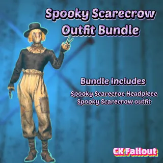 Spooky Scarecrow Outfit + Spooky Scarecrow Headpiece