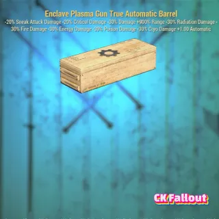 Enclave Plasma Gun True Automatic Barrel