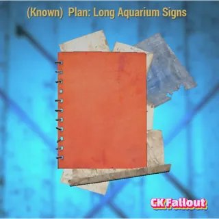 Long Aquarium Signs