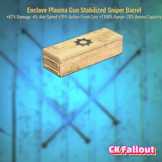 Enclave Plasma Gun Stabilized Sniper Barrel
