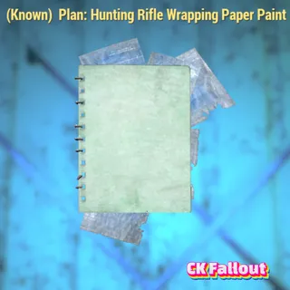 Hunting Rifle Wrapping Paper Paint