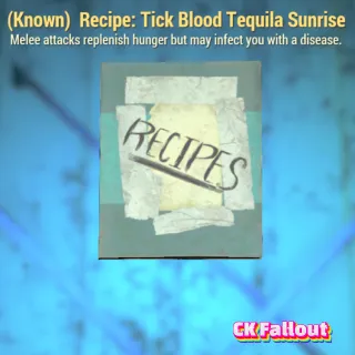 Tick Blood Tequila Sunrise