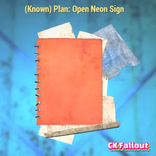 Open Neon Sign