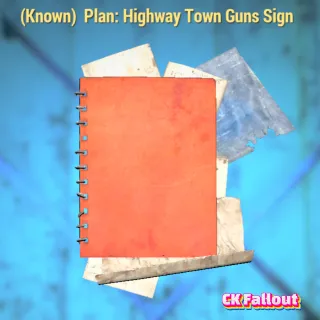 Highway Town Guns Sign