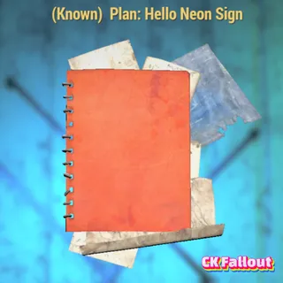 Hello Neon Sign