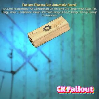 Enclave Plasma Gun Automatic Barrel