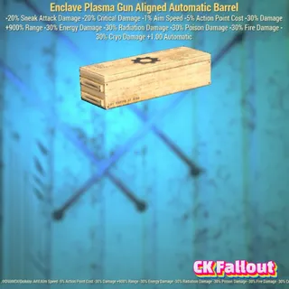 Enclave Plasma Gun Aligned Automatic Barrel 