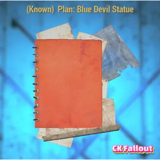 Blue Devil Statue