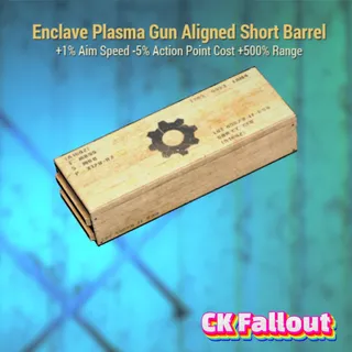 Enclave Plasma Gun Aligned Short Barrel