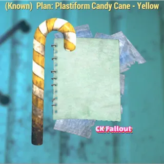 Plastiform Candy Cane Yellow