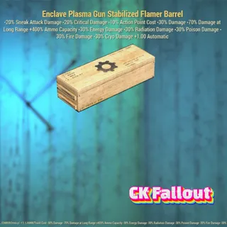 Enclave Plasma Gun Stabilized Flamer Barrel