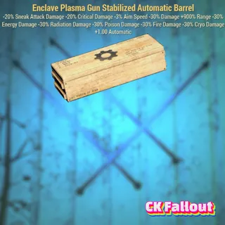 Enclave Plasma Gun Stabilized Automatic Barrel 