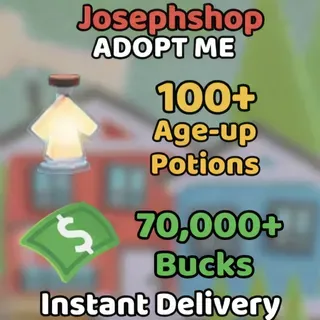 ADOPT ME AGE UP POTIONS AND BUCKS ACCOUNT