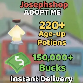 🎁 ADOPT ME | 🧪 200-220 Potions | 💰 154k BUCKS