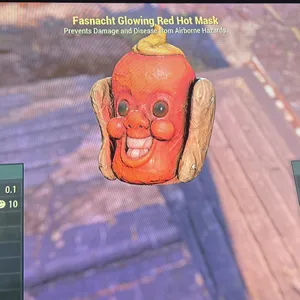 Glowing Red Hot Mask
