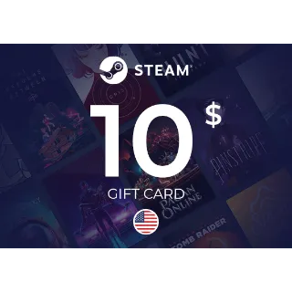 Steam Wallet Code $10 USD – US Region – Instant Delivery
