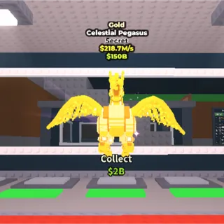 Gold Celestial Pegasus