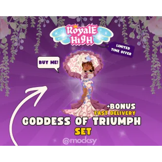 Goddess of Triumph Set + BONUS | Royale High – Fast Delivery (Read Description)