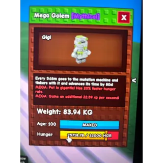 Titanic Mega Golem 83kg