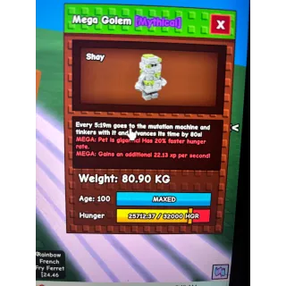 Titanic Mega Golem 80kg