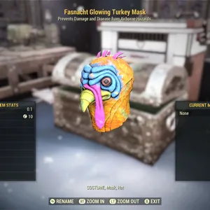 glowing turkey mask