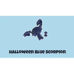 halloween blue scorpion neon