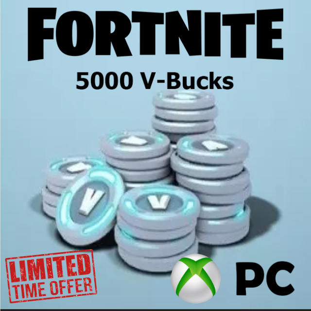 Fortnite 4000 1000 V Bucks For Pc Xbox Other Gift Cards - 