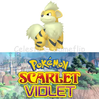 Scarlet Violet Shiny 6IV Growlithe