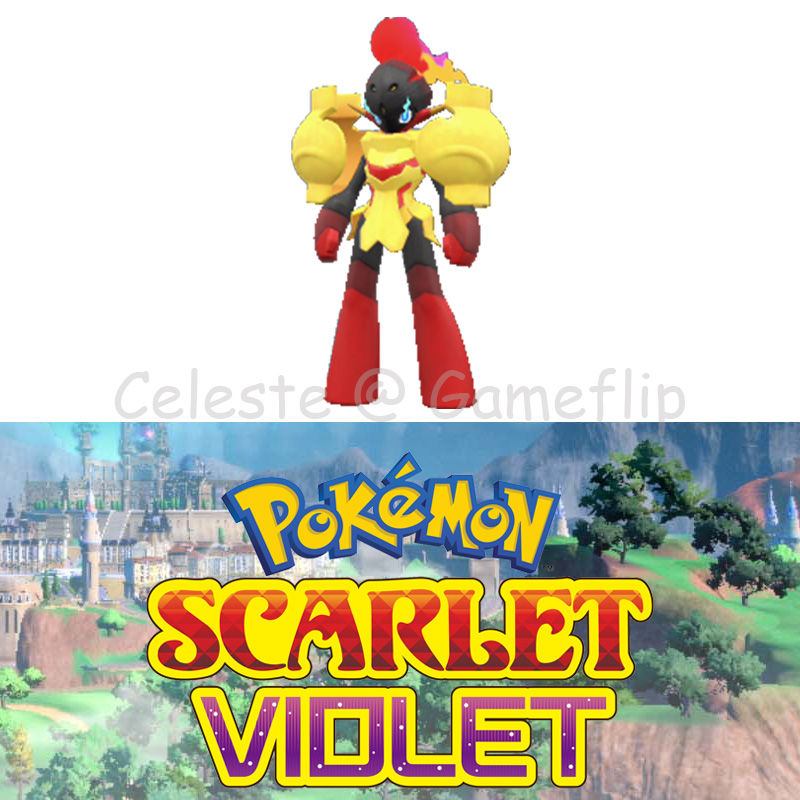 Pokemon Scarlet Violet Shiny 6IV Entei HA - Stellar Tera - FREE Ability