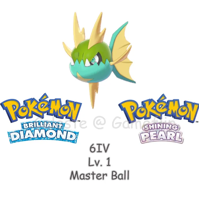 BDSP 6IV Shiny Carvanha - Pokémon Diamond & Pearl Game Items - Gameflip