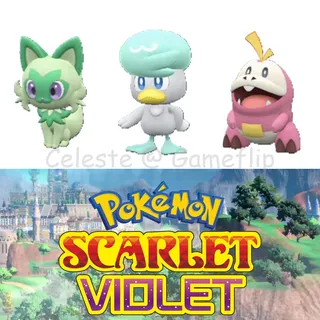 Scarlet Violet Shiny 6IV Starters