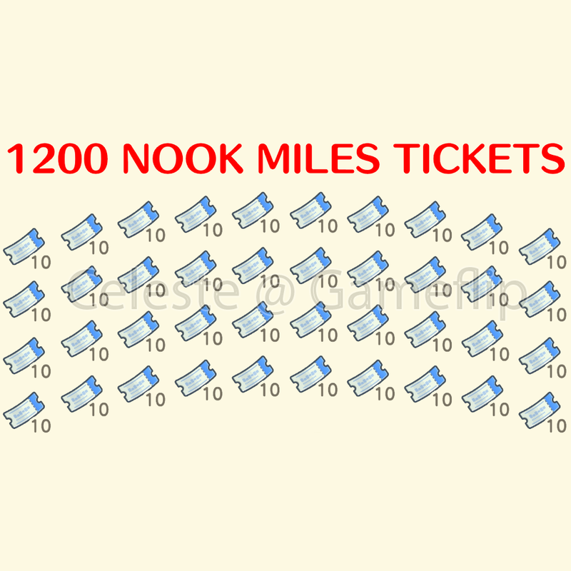 Nook Miles Tickets 1200x NMT Game Items Gameflip