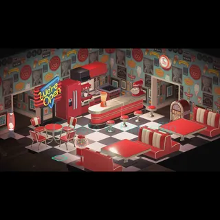Furniture | Red Diner Set