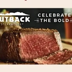 $100.00 Outback Steakhouse