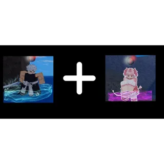 Madoka with hearts and ragna set