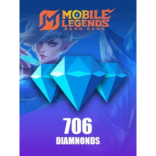 Mobile Legends: Bang Bang 706 Diamonds (625 Diamonds + 81 Bonus) - GLOBAL