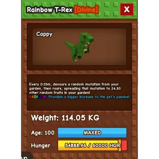 Godly Rainbow T-rex | 114kg+
