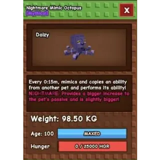 Godly titanic Nightmare Mimic octopus | 15s cd