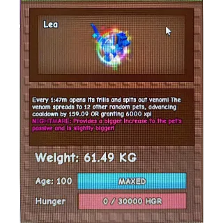 Huge Nightmare rainbow hatched dilophosaurus | 61kg+