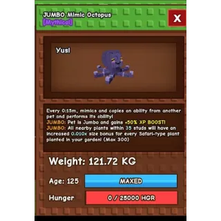 Godly Mimic Octopus | 121kg+