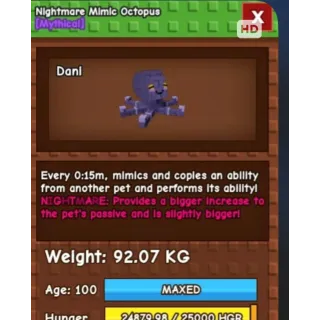 Godly titanic nightmare mimic Octopus | 92kg+