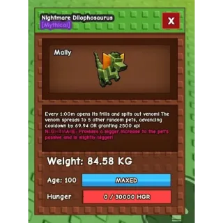 Titanic nightmare dilophosaurus | 1min cd